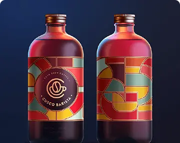 Branding design for visual brand identity