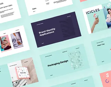 Branding design for visual identity creation