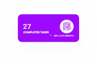 Completed task icon for workflow tracking