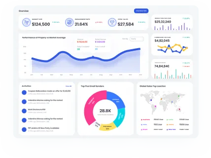 Market trend tracking icon representing business analytics